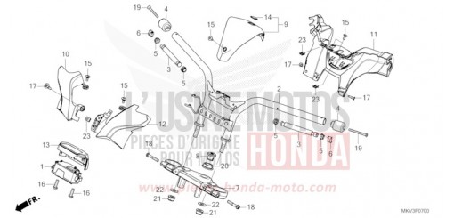 ROHRGRIFF/OBERE BRUECKE/GRIFFABDECKUNG NSS750P de 2023